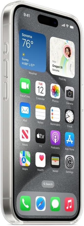 OUTLET Apple iPhone 15 Pro için MagSafe özellikli Şeffaf Kılıf ​​​​​​​