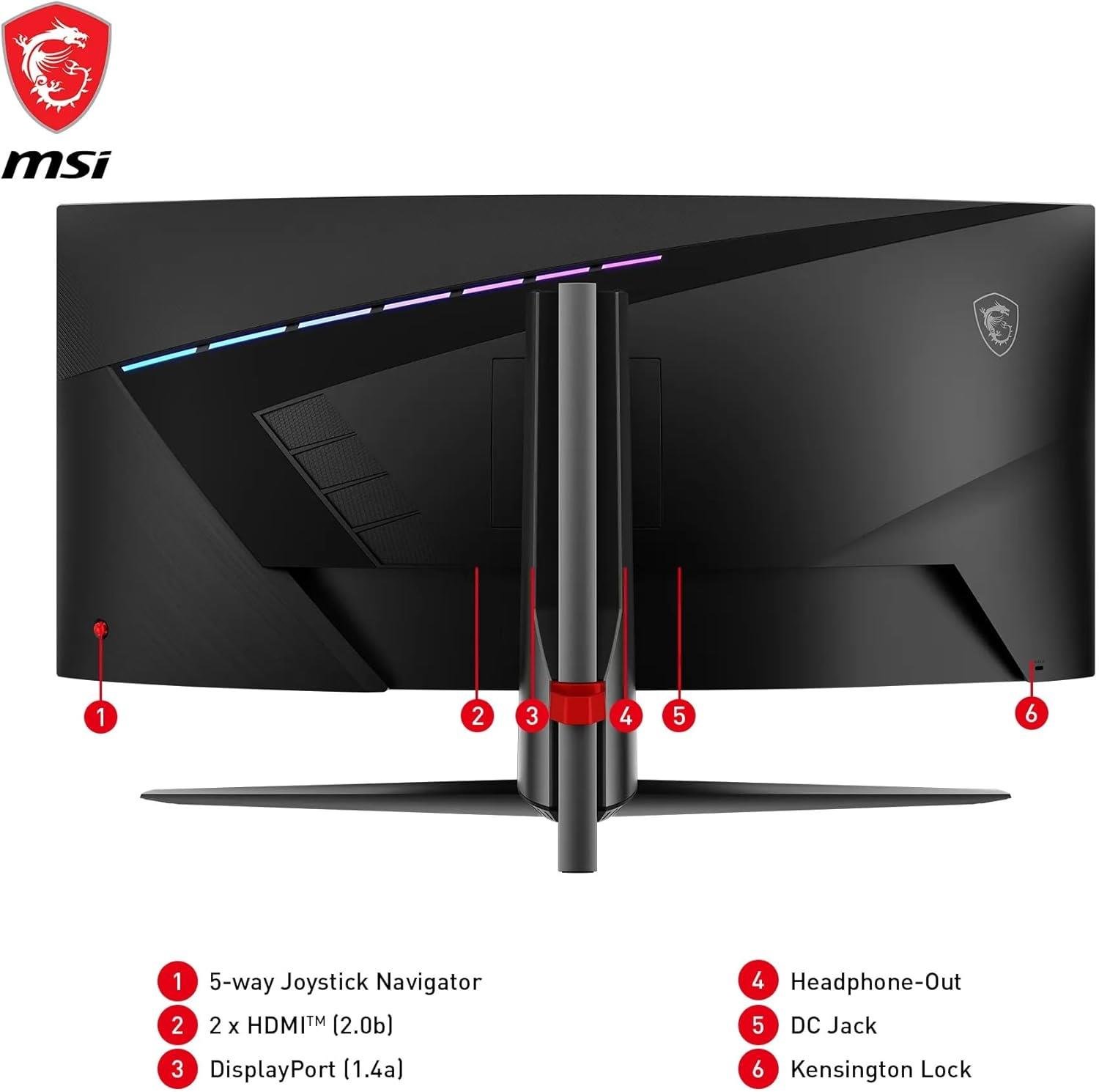 MSI 34 MAG 345CQR CURVED VA 3440X1440 (WQHD) 21:9 180HZ 1MS GAMING MONITOR