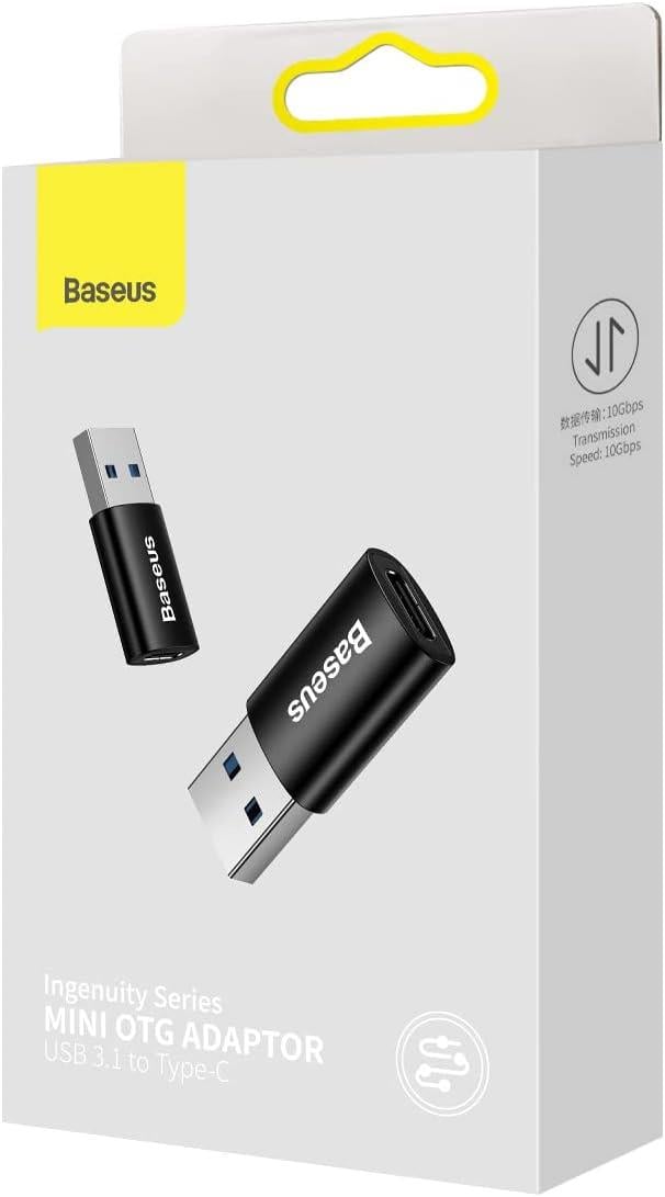 Baseus Ingenuity Mini OTG Adaptör USB 3.1 to Type-C-Siyah