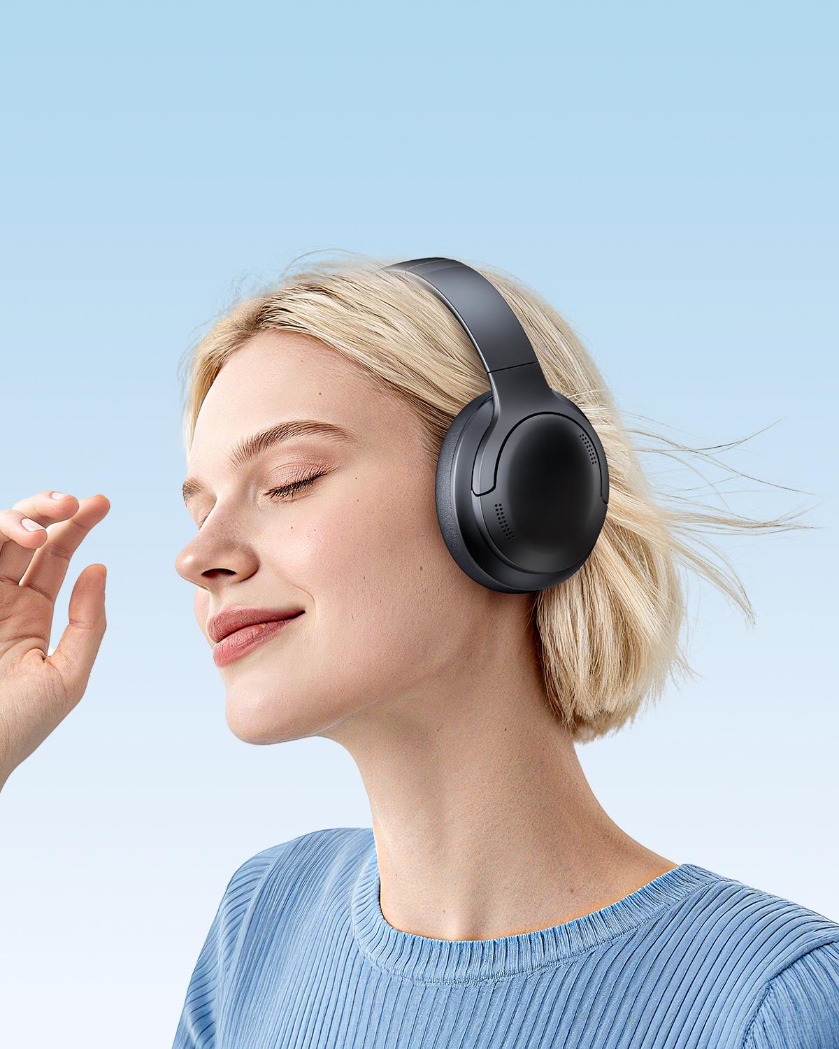 Baseus Bass BH1 Lite Kablosuz Kulaküstü Kulaklık - Siyah