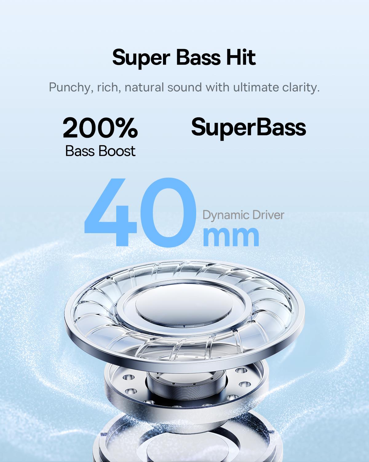 Baseus Bass BH1 Lite Kablosuz Kulaküstü Kulaklık - Siyah