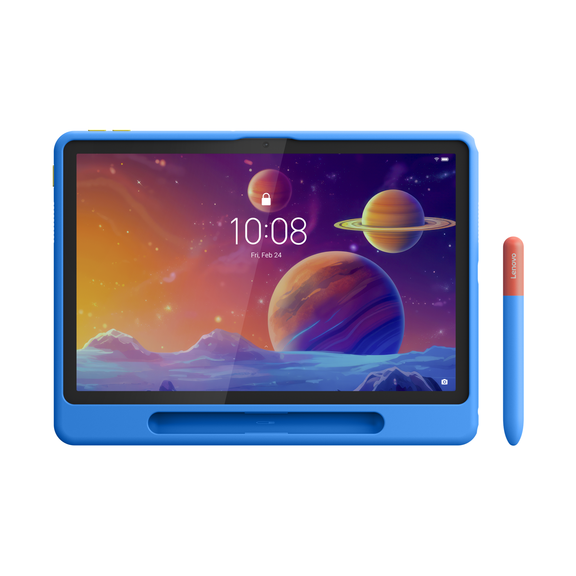 Lenovo Tab + Tab K10 Gen 2 (ZAEH, ZAEJ, ZAEK, ZAEL - TB311FU, TB311XU) Uyumlu Play Suite Kalem + Tablet Kılıfı Mavi ZG38C07051