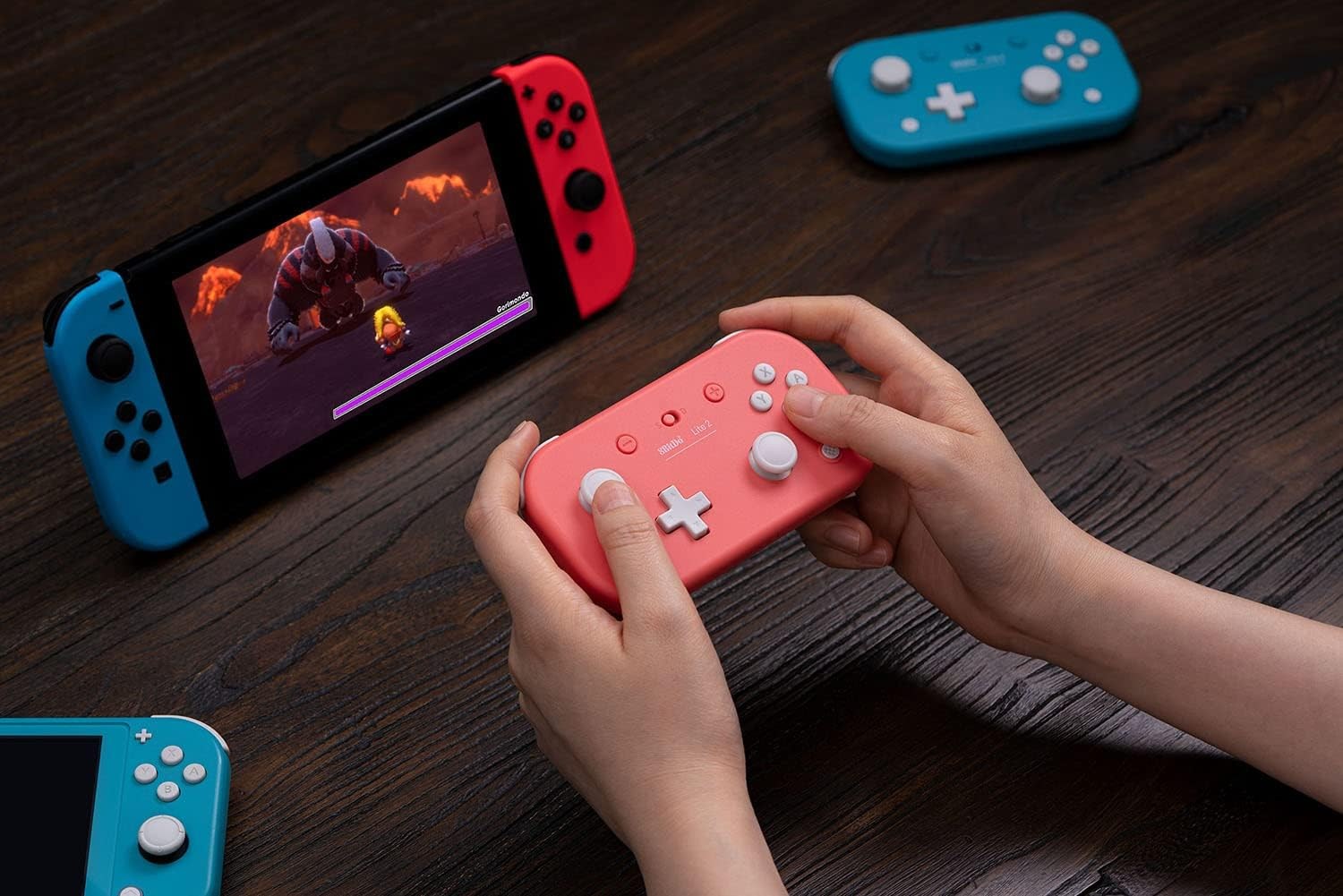8BitDo Lite 2 Bluetooth Kablosuz Oyun Kolu - Pembe