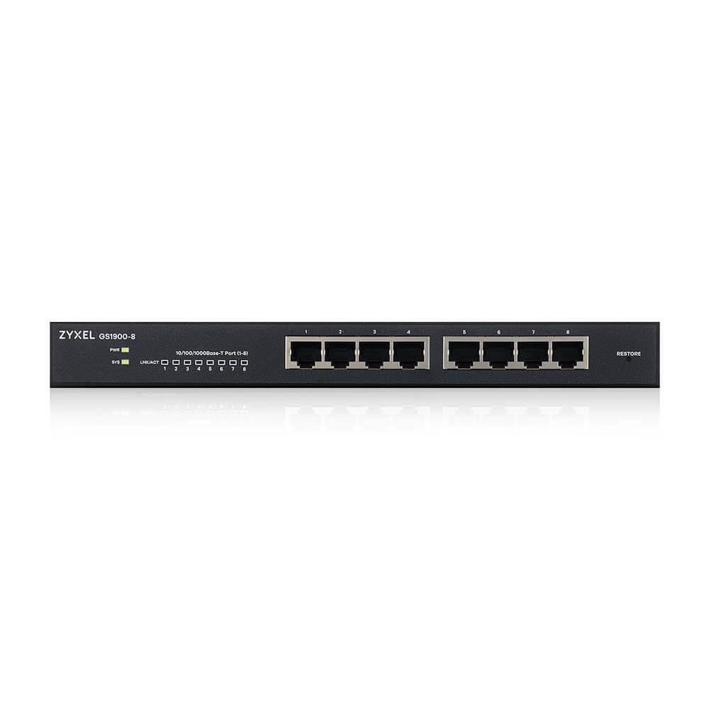 ZYXEL GS1900-8 V2 8 PORT 8x10/100/1000 WEB YÖNETİLEBİLİR SWITCH