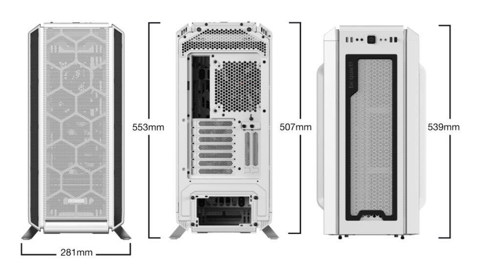 Be Quiet! Silent Base 802 Pencereli Beyaz Oyuncu Kasası BGW40