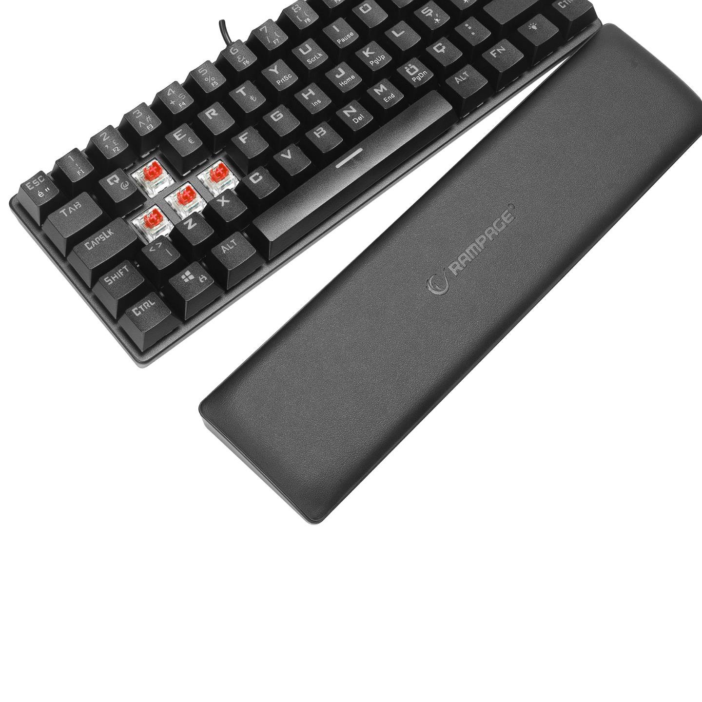 Rampage ALLY K11 Siyah Rainbow Q Bilek Destekli Red Switch Gaming Oyuncu Klavye