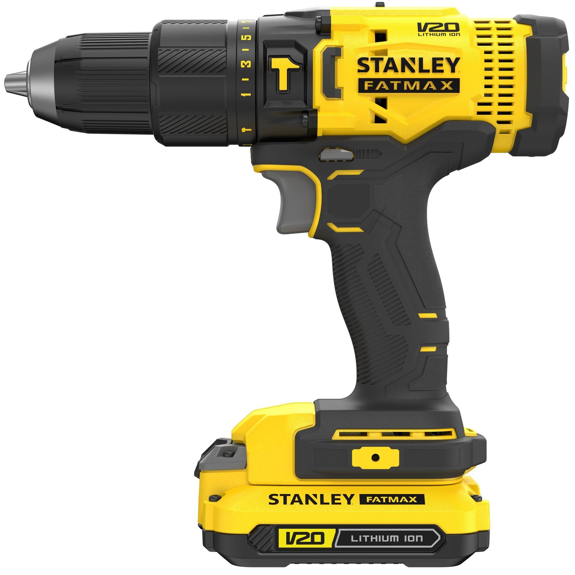 Stanley 18 V Çift Akülü 1.5 Ah Darbeli Matkap - SCD711C2K
