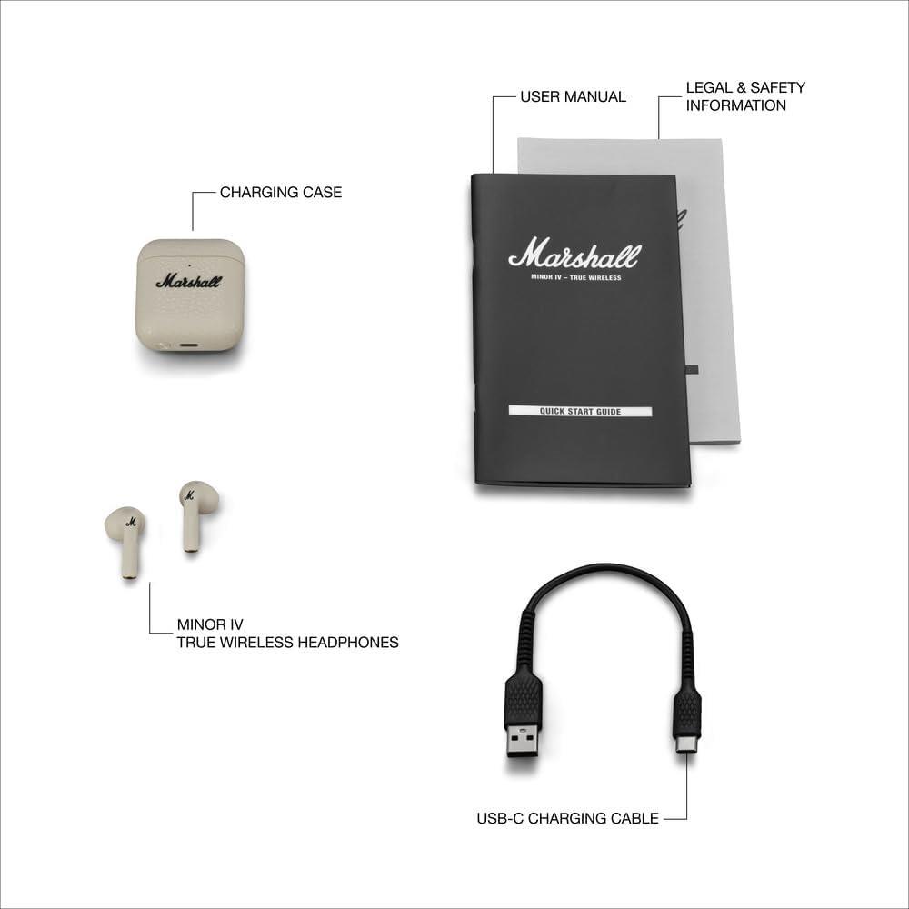 Marshall Minor IV Bluetooth TWS, Kulak içi Kulaklık, Cream