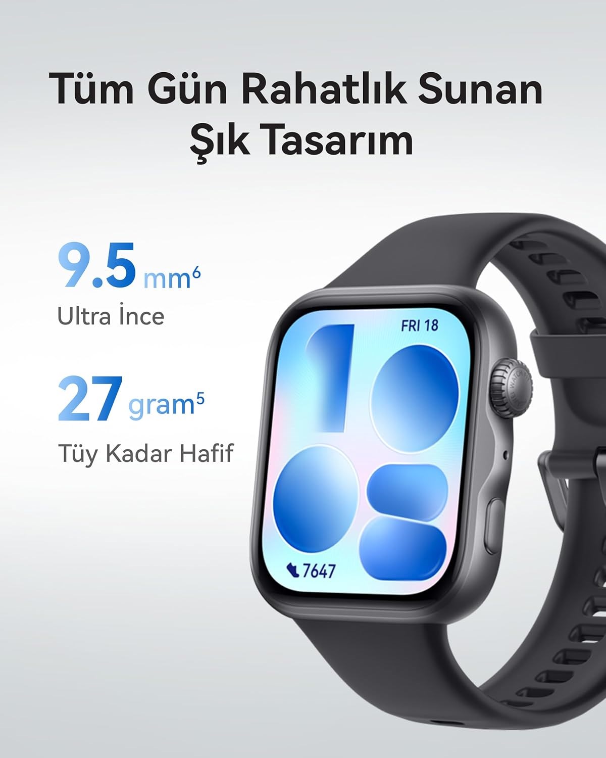 Huawei Watch Fit 5 Akıllı Saat, Siyah