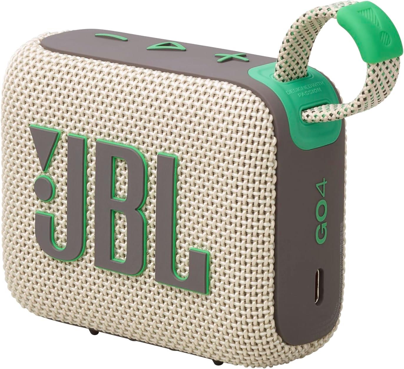 JBL Go4 Bluetooth Hoparlör, IP67, Bej/Yeşil