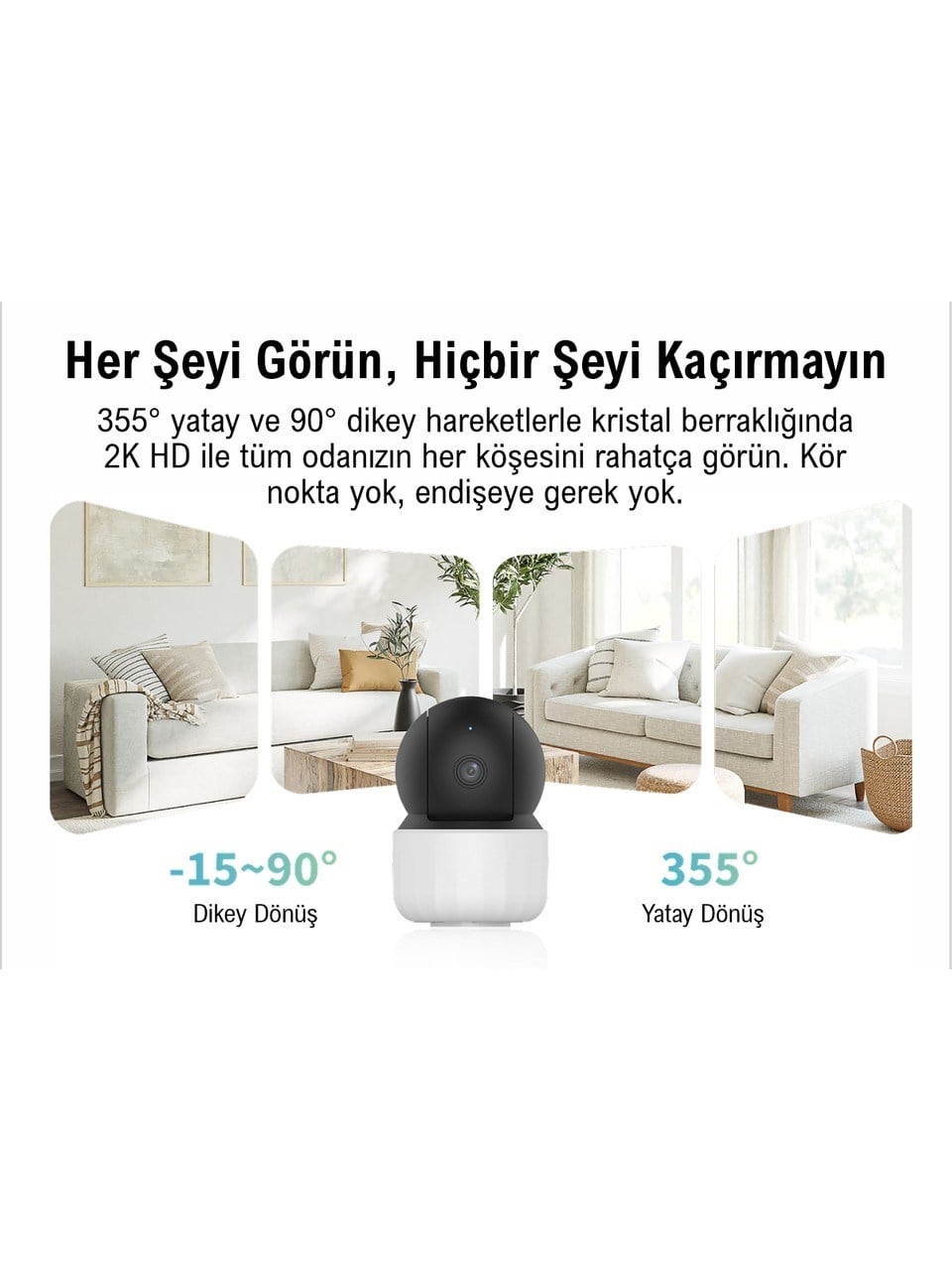 Uniarch Uho-S3E-M3TD 3MP İç Mekan Pan & Tilt Wifi Kamera + Ethernet