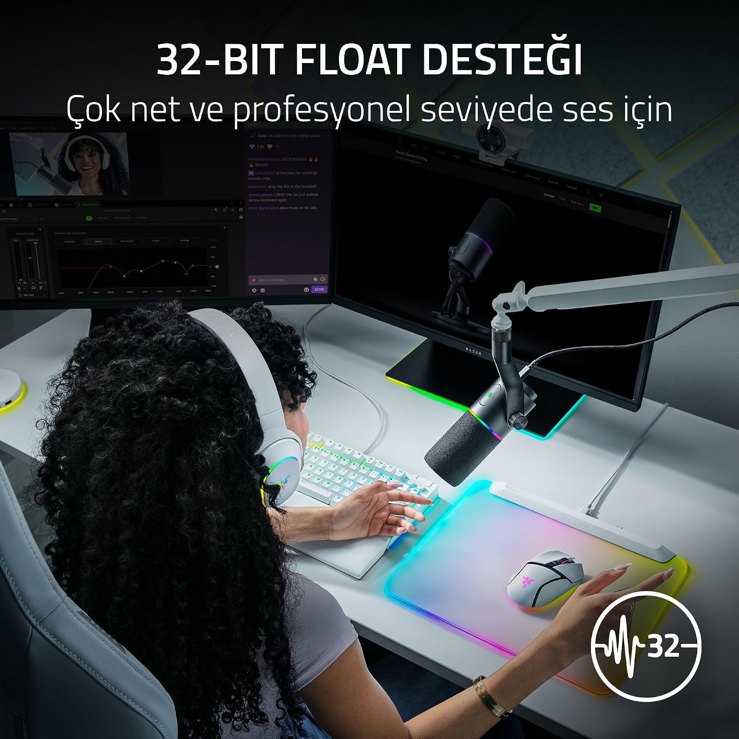 RAZER SEIREN V3 PRO MIKROFON SIYAH RZ19-05500100-R3M1