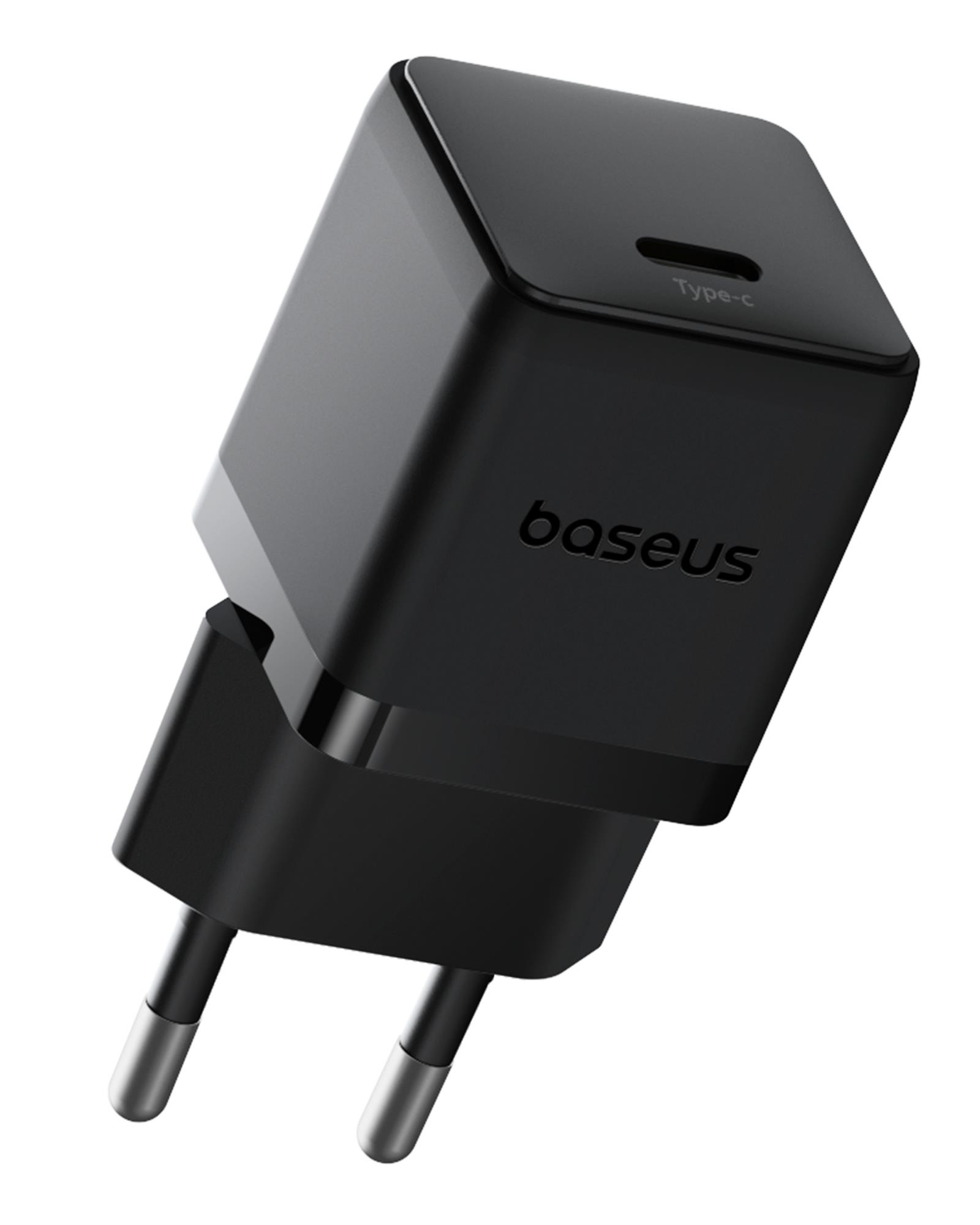 Baseus Palm 1C 20 W Hızlı Şarj Adaptörü, Siyah