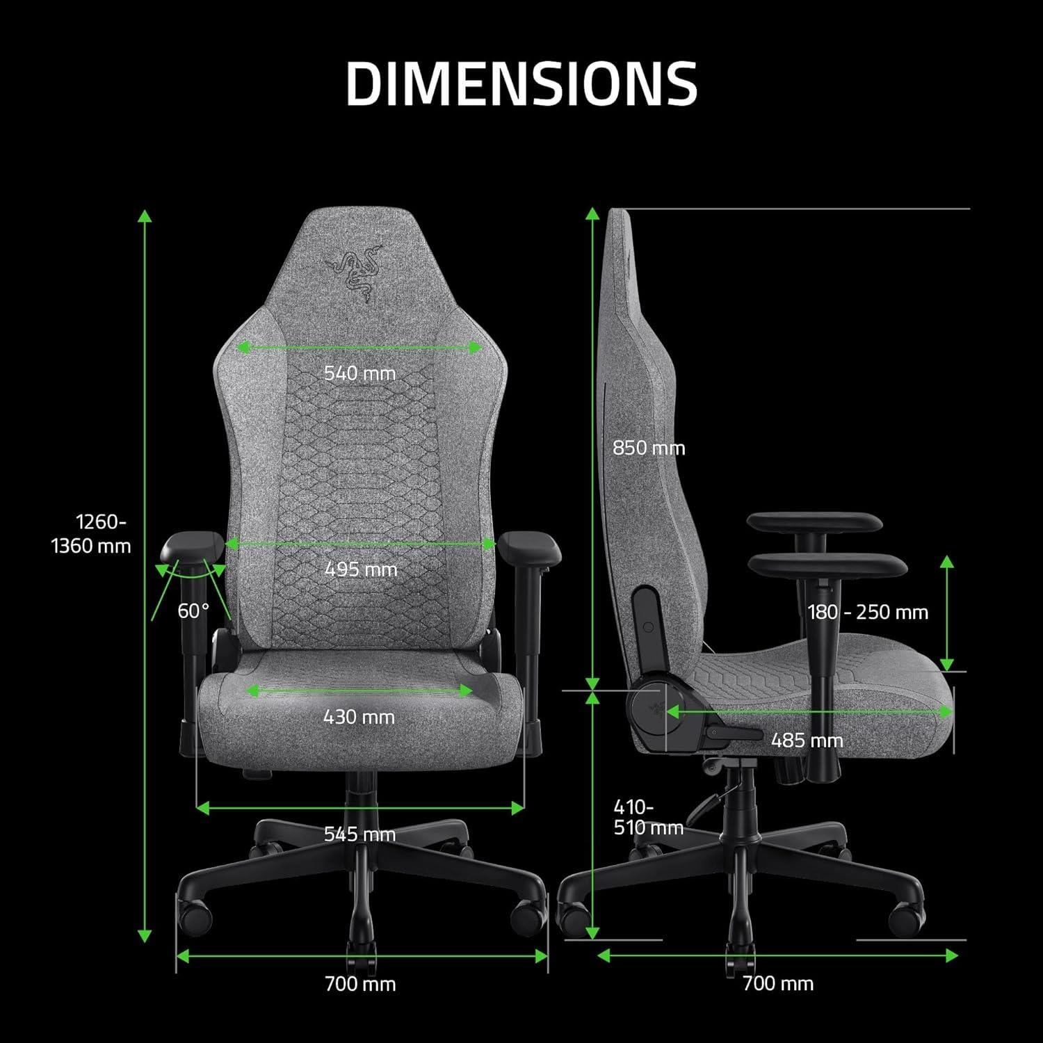 Razer İskur V2 X Açık Gri Oyuncu Koltuğu RZ38-05310200-R3G1