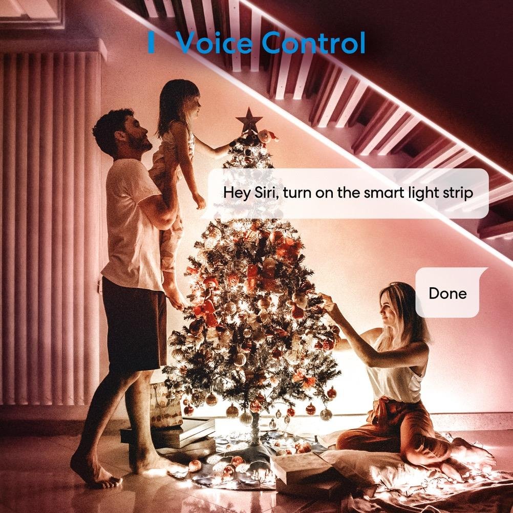 Meross Akıllı Led Şerit Wi-Fi RGB 5 Metre MSL320 Pro  (Apple Home Destekli)