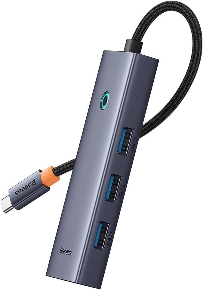 Baseus Ultra Joy 5 in 1 Multifonksiyonal Type-C Hub Dock Station - Uzay Gri