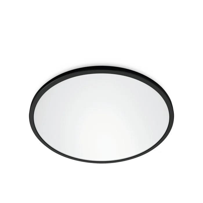 Wiz SuperSlim 32W Siyah Sıva Üstü RGB Akıllı LED Yuvarlak Panel Tavan Armatürü 55 cm çapında 3750 Lumen