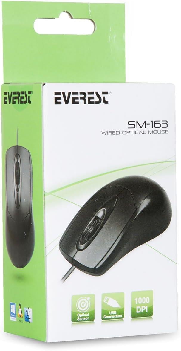 Everest SM-163 Usb Siyah Mouse
