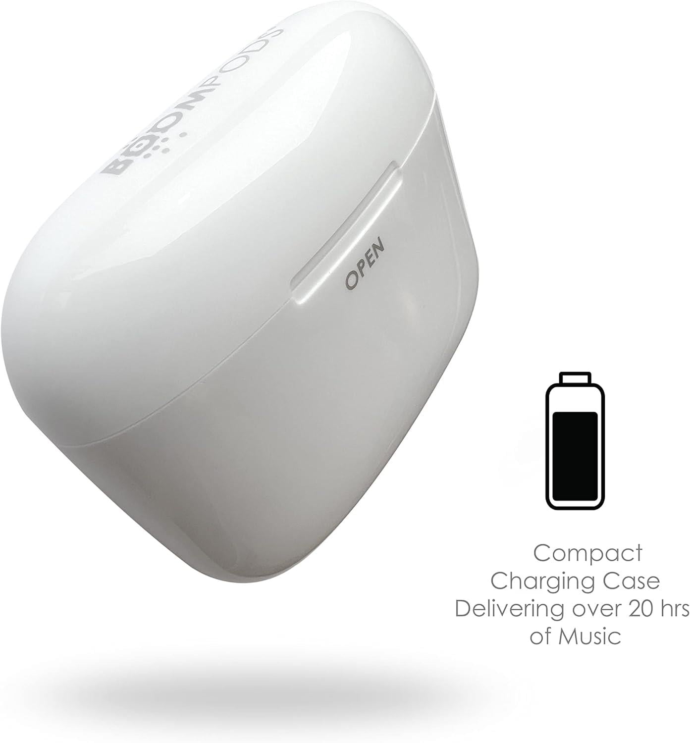Boompods Bassline GO, TWS Bluetooth Kulaklık, Beyaz