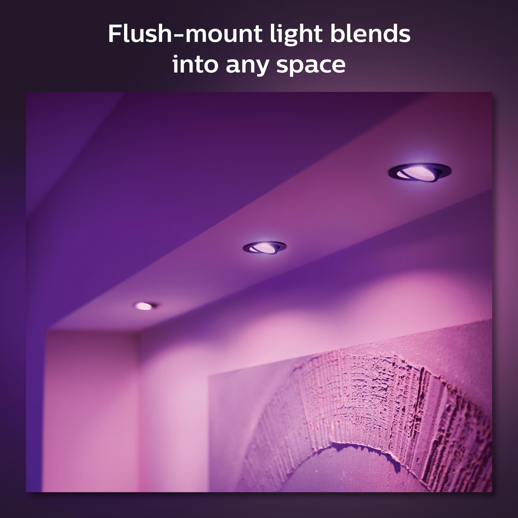 Philips Hue Centura Siyah Sıva Üstü RGB Akıllı LED Spot 400 Lumen GU10 Spot Dahildir