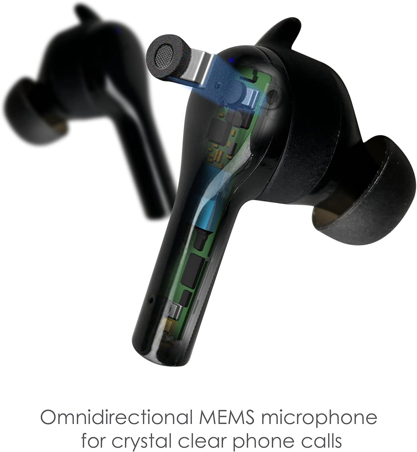 Boompods Bassline GO, TWS Bluetooth Kulaklık, Siyah