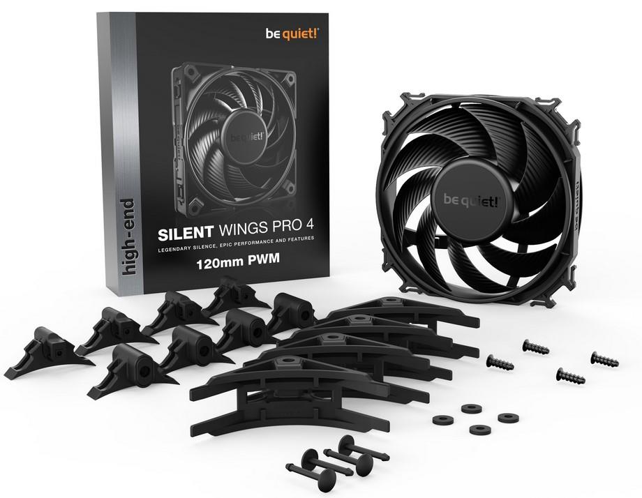 Be Quiet! Silent Wings Pro 4 120mm PWM 3000 RPM  Premium Kasa Fanı 4-Pin - BL098