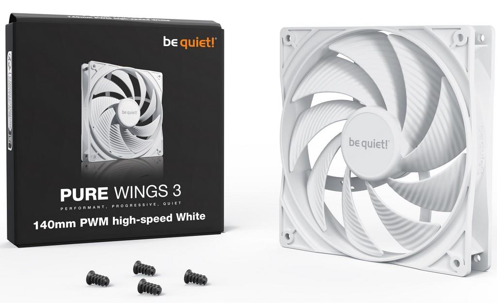 Be Quiet! BL113 Pure Wings 3 140mm PWM 4-Pin high-Speed Beyaz Kasa Fanı