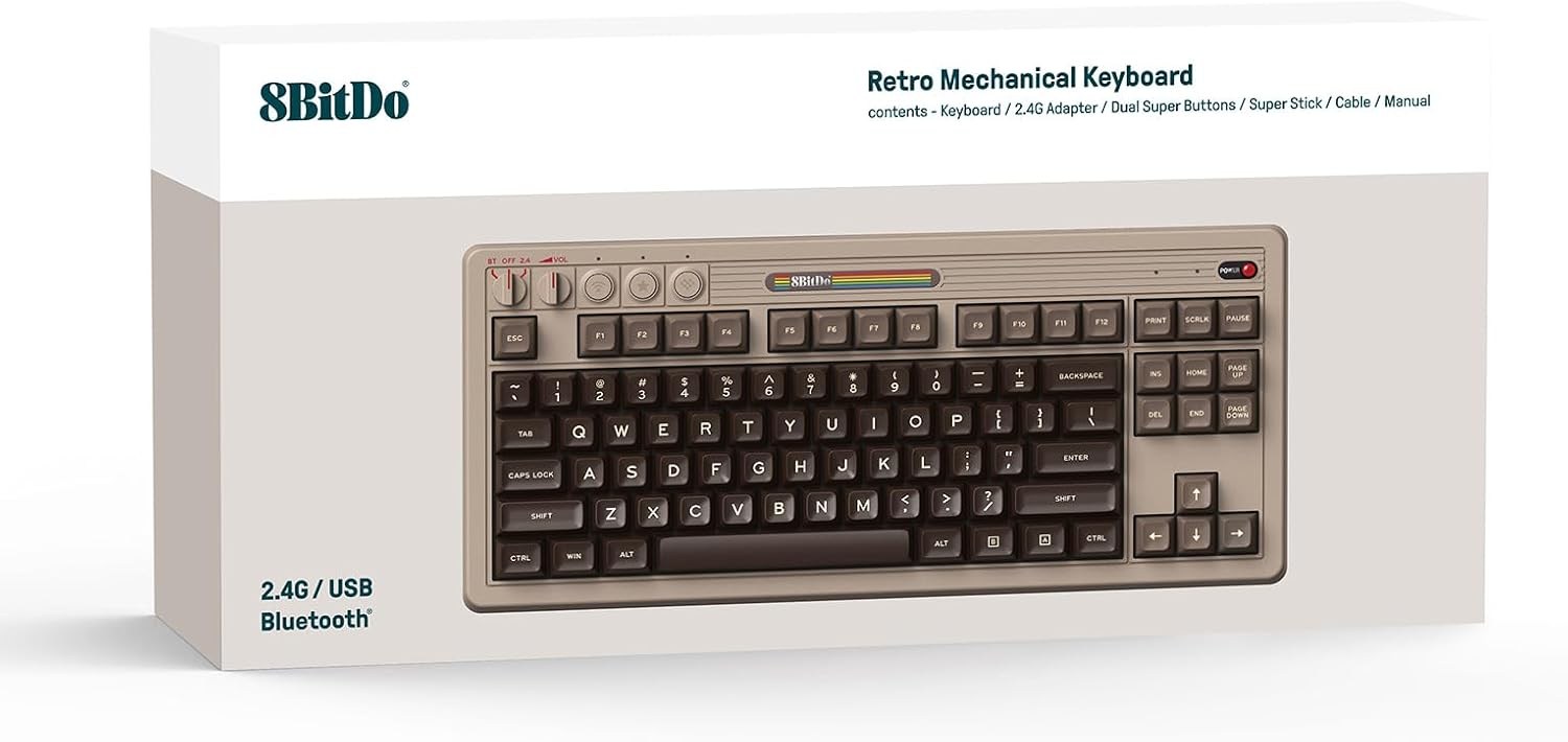 8BitDo Retro C64 Edition Mekanik Klavye