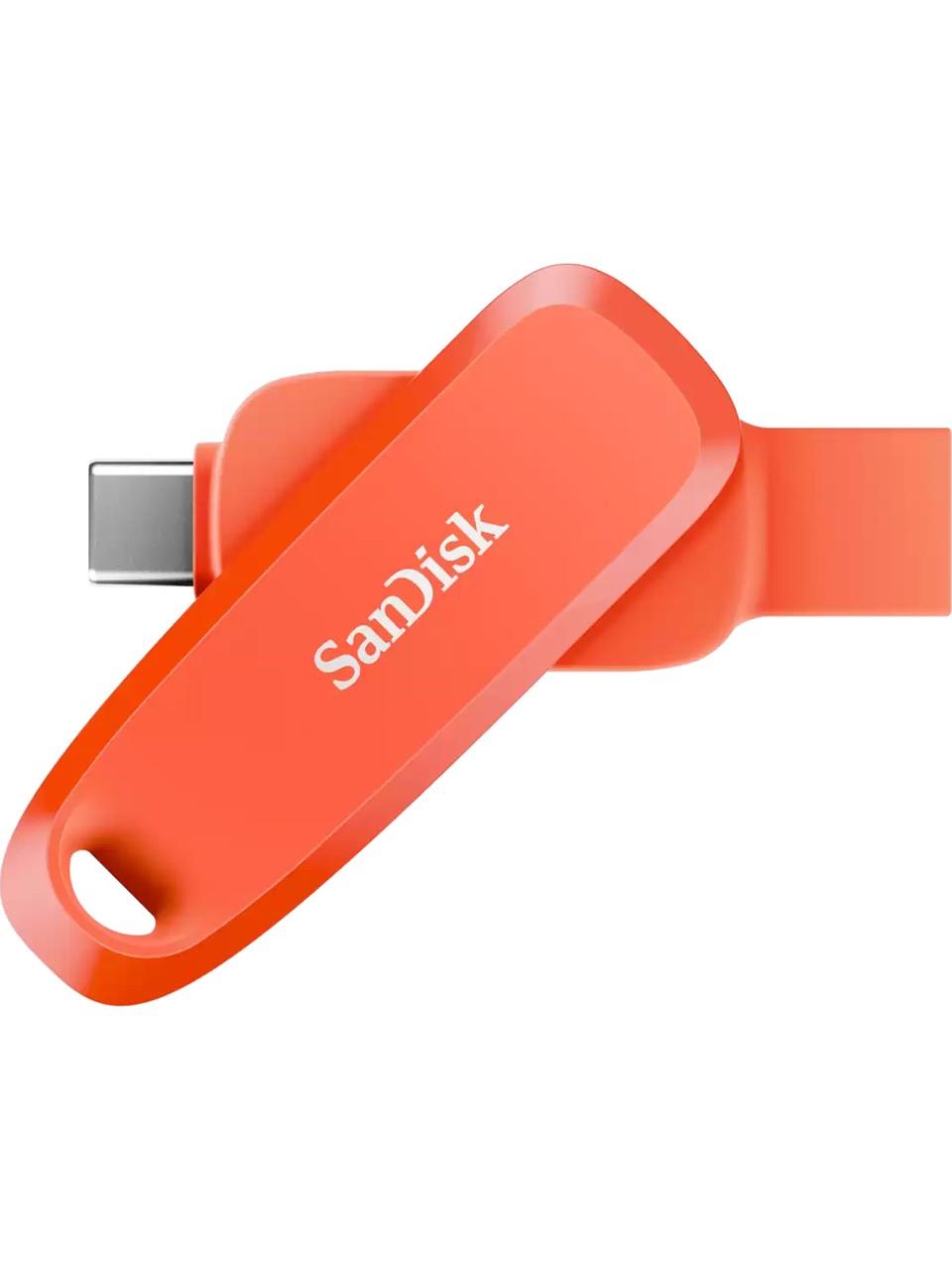 SanDisk Phone Drive 256GB Android Uyumlu USB 3.2 Gen 1 Flash Bellek Nasturium Orange SDDDC6-256G-G46NO