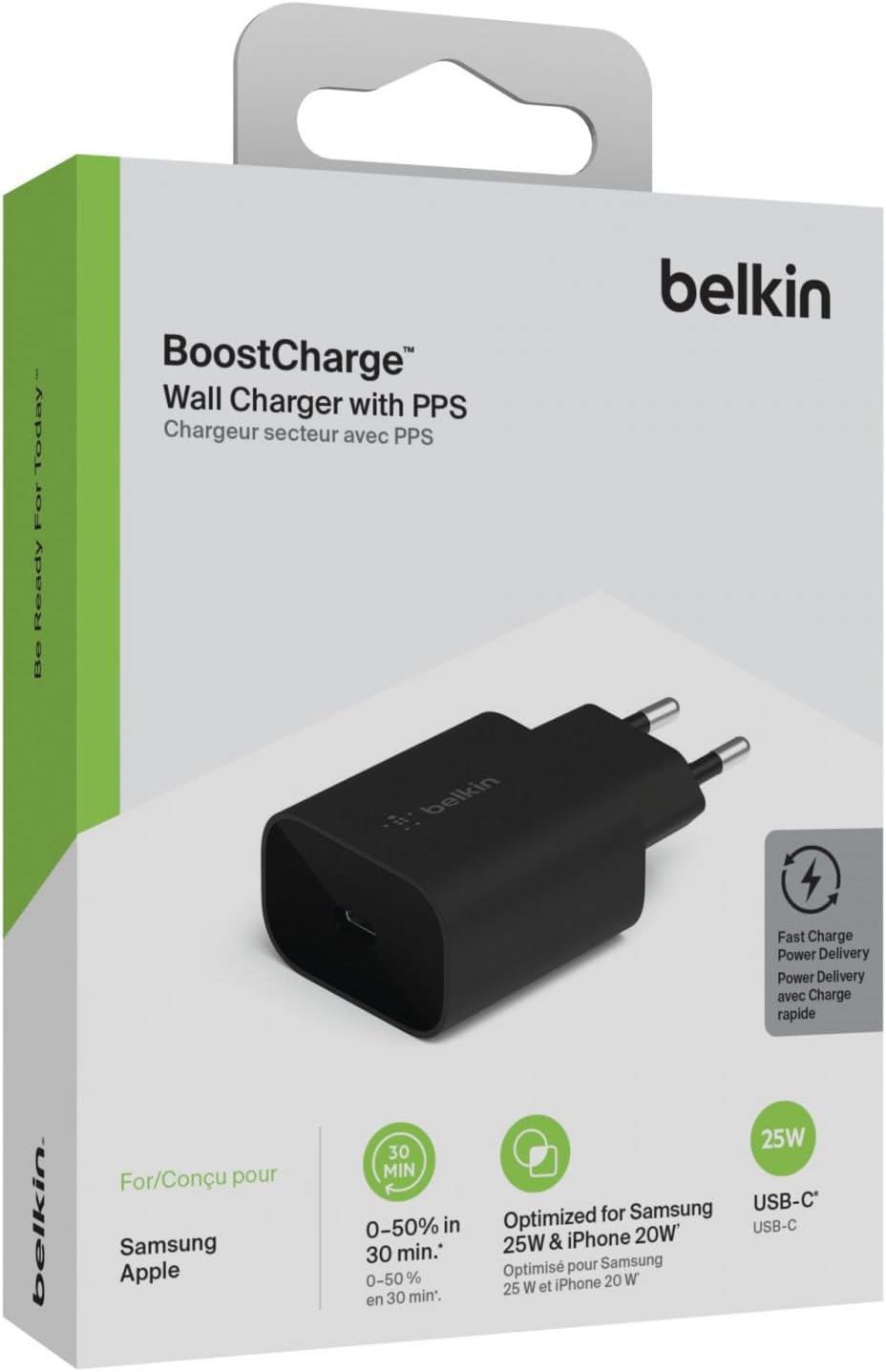 Belkin WCA004VFBK 25W Type-C Pd Şarj Cihazı - Siyah
