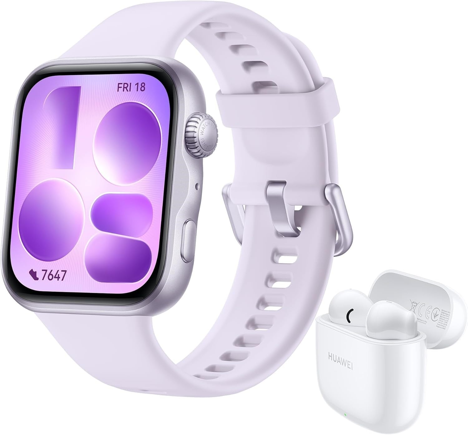 Huawei Watch Fit 5 Lila + Freebuds SE 2 Beyaz Kulaklık Hediyeli