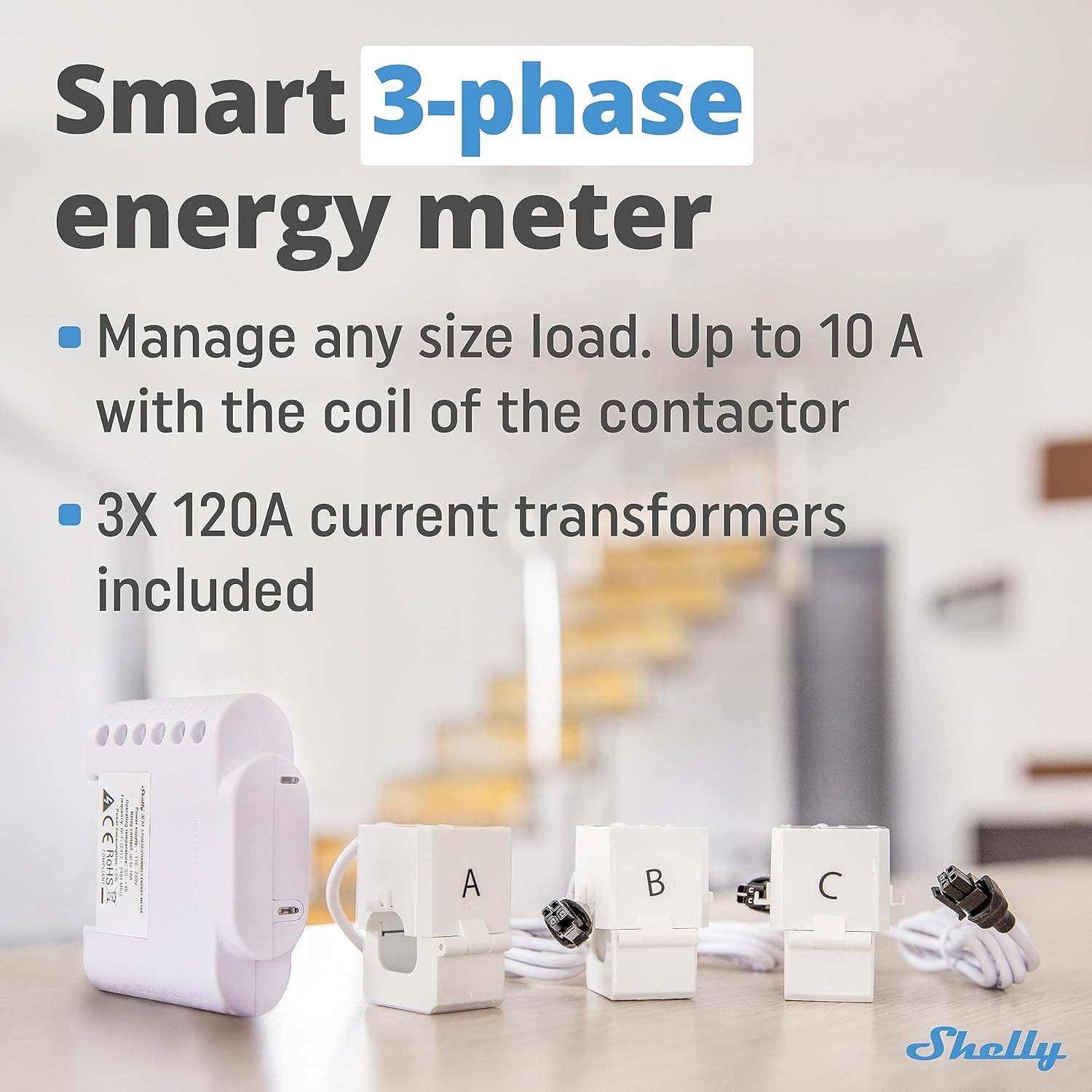 Shelly Pro 3EM 120A v2 Akıllı Röle