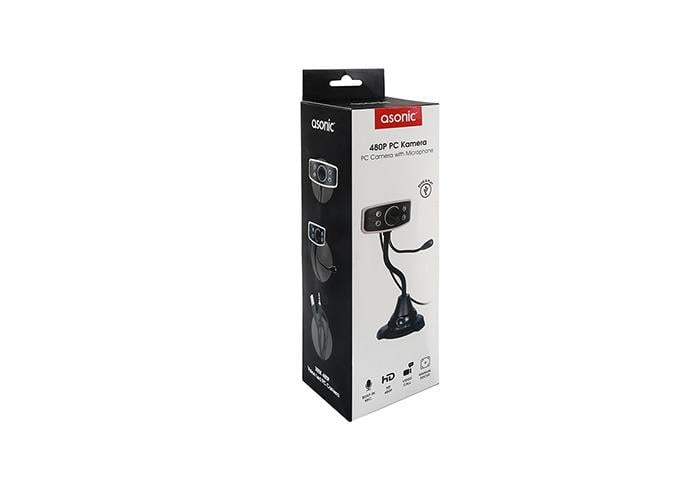 Asonic AS-WC825 300K 480p Usb Mikrofonlu Görüş Ledli Pc Kamera