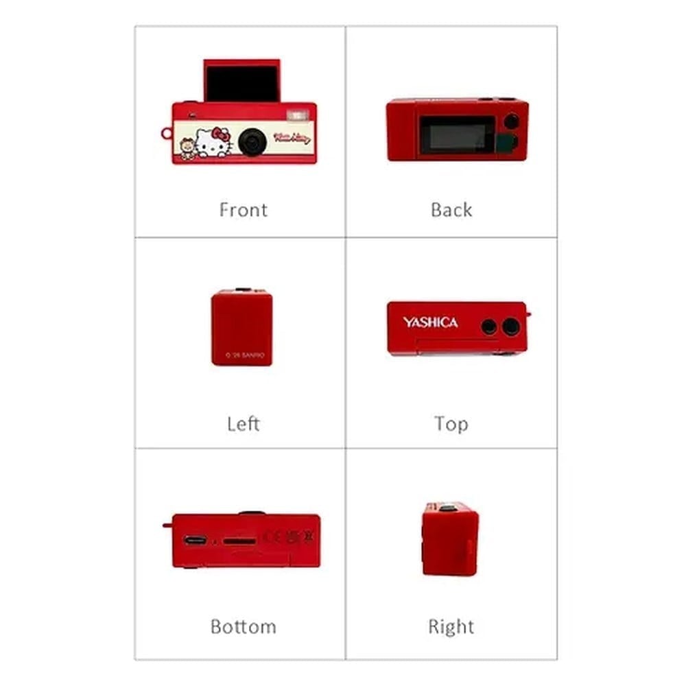 Yashica x Hello Kitty Funtastic Anahtarlık Kamera (Classic Hello Kitty)