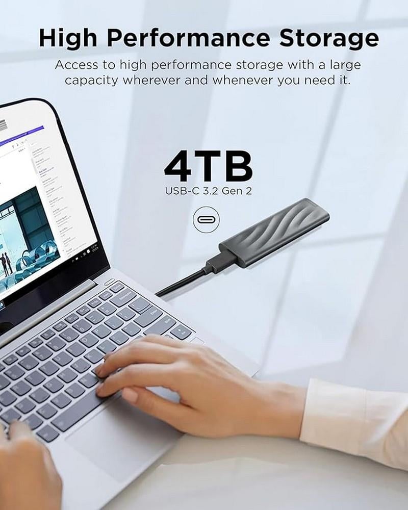 Lenovo PS8 4TB 1050MB/s-1000MB/s USB 3.2 Gen 2 Taşınabilir SSD GXB1M24162