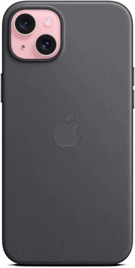 Apple iPhone 15 Plus MagSafe Mikro Dokuma Kılıf Siyah - MT423ZM/A

