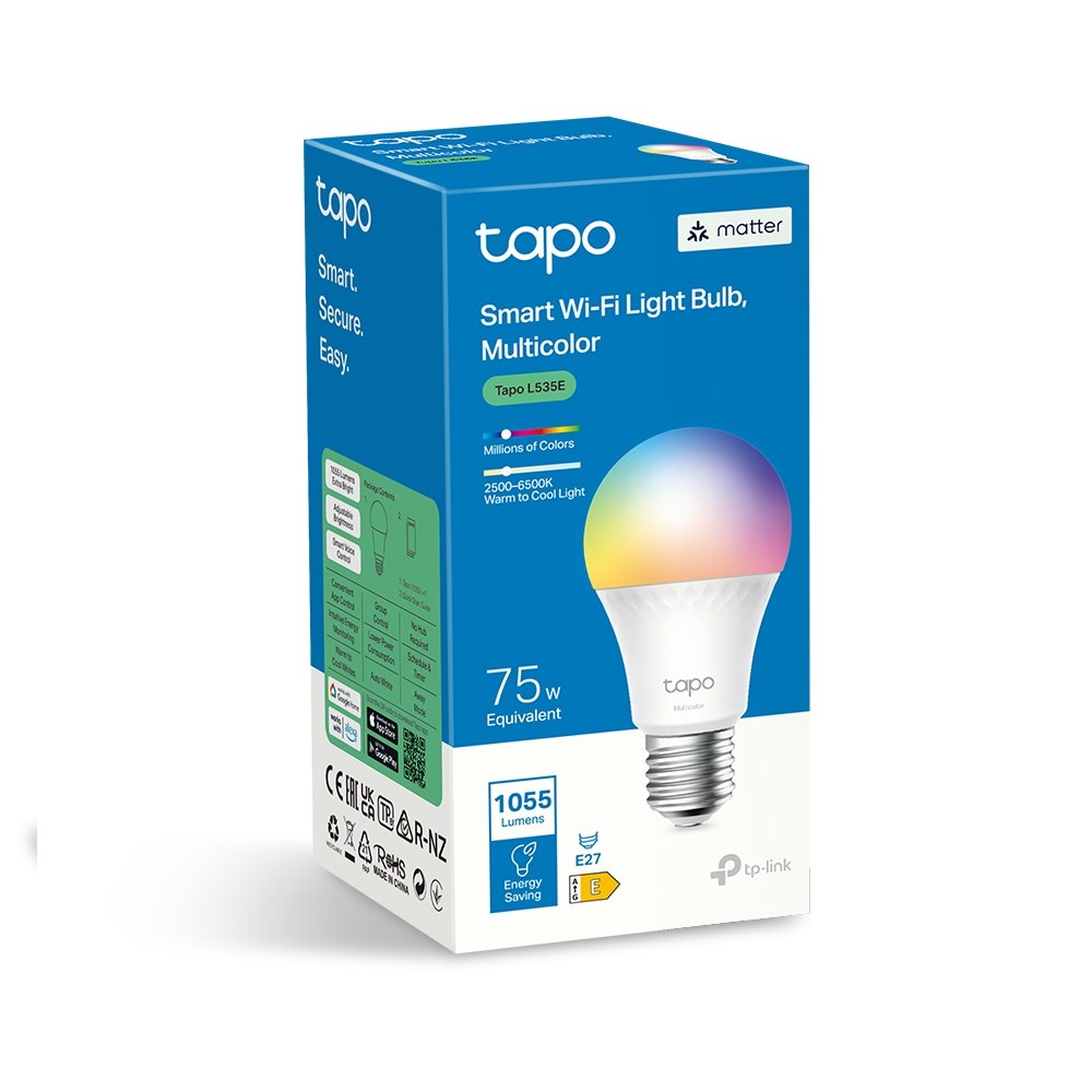 Tp-Link Tapo L535E (3-Pack) Çok Renkli Akıllı Wi-Fi Led Ampul