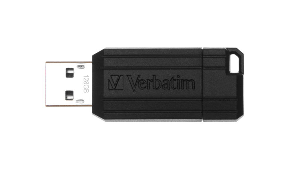 VERBATIM 49071 - 128GB PINSTRIPE USB 2.0 DRIVE