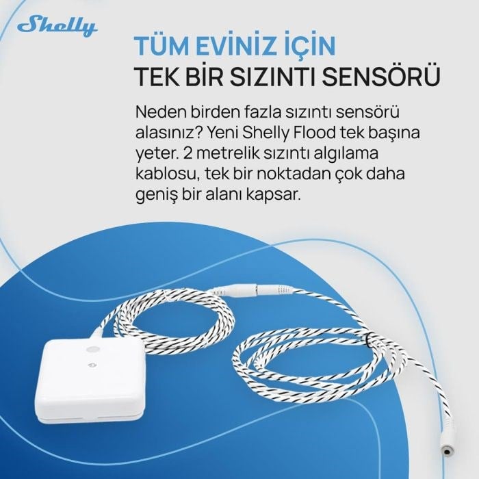 Shelly Flood Gen4 Akıllı Su Kaçak Sensörü