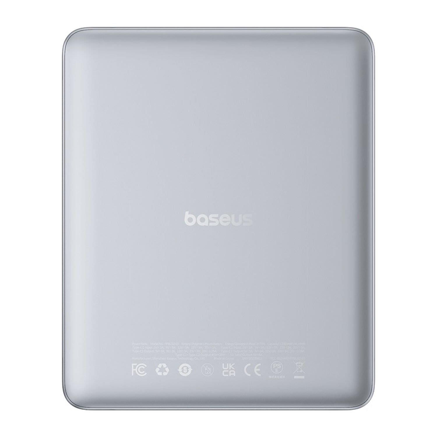 Baseus Blade2 65W 12.000 mAh Dijital Ekranlı Powerbank Gümüş