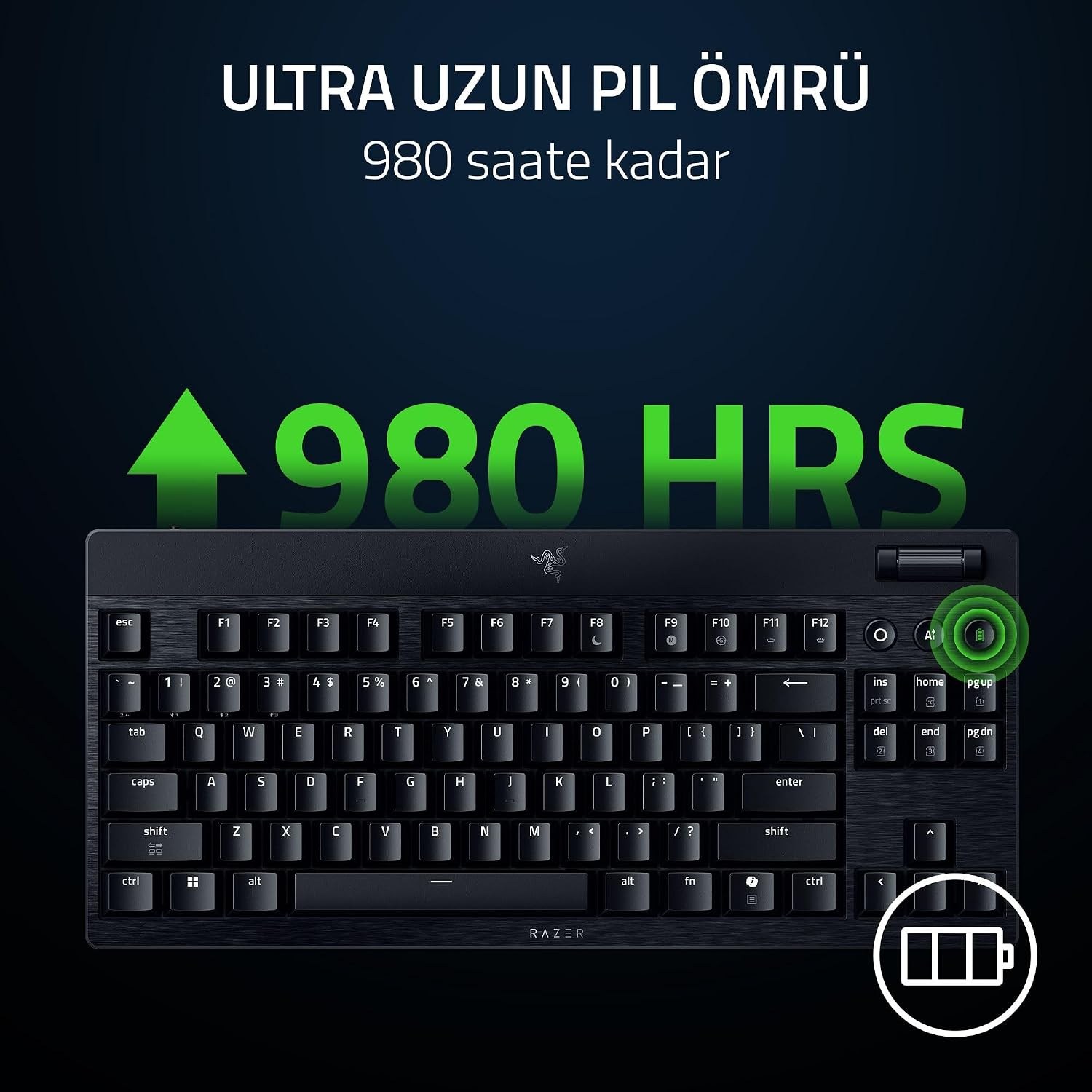 Razer BlackWidow V4 Low Profile TKL Klavye U.S. Layout – RZ03-05450700-R3M1