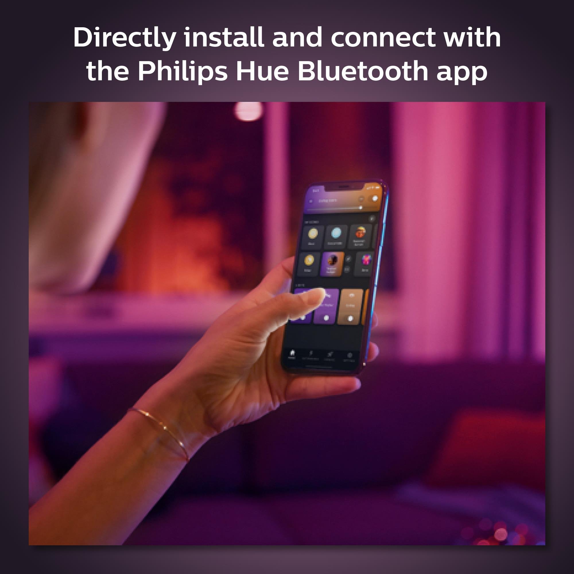 Philips Hue Centura Siyah Sıva Üstü RGB Akıllı LED Spot 400 Lumen GU10 Spot Dahildir