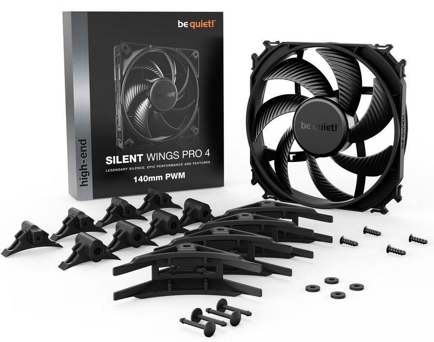 Be Quiet! Silent Wings Pro 4 140mm PWM 2400 RPM  Premium Kasa Fanı 4-Pin - BL099