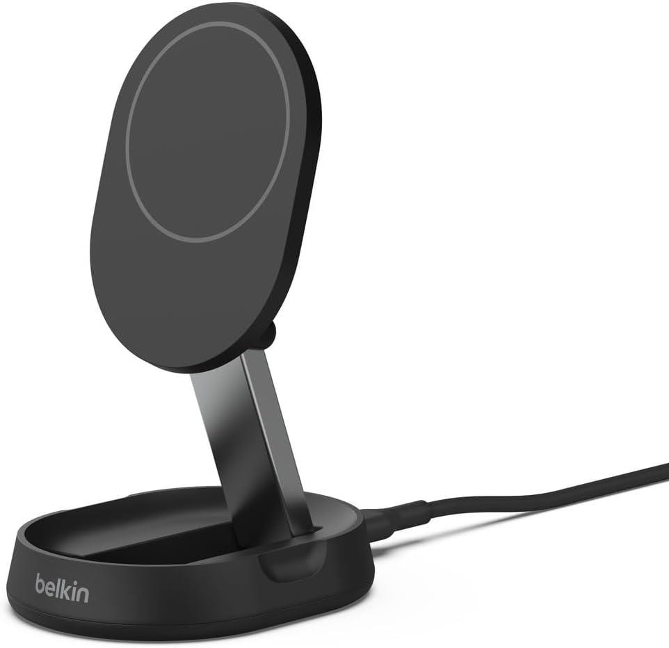 Belkin BoostCharge Pro MagSafe 15W Qi2 Katlanabilir Manyetik Kablosuz Şarj Cihazı, Siyah