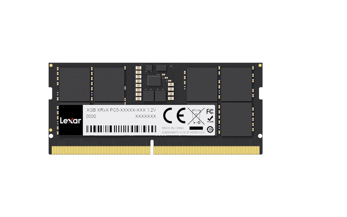 LEXAR RAM NB DDR5 SODIMM 16GB 262 PIN 4800MBPS CL40 1.1V- BLISTER PACKAGE LD5DS016G-B4800GSST
