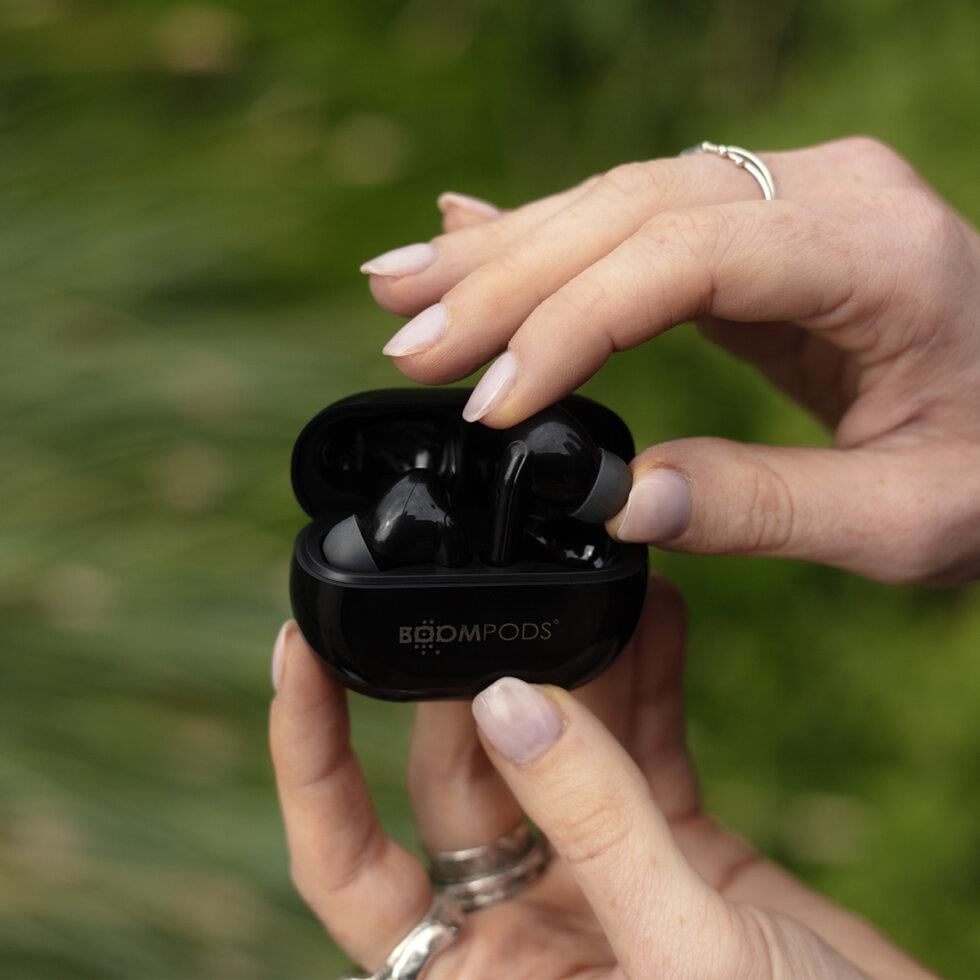 Boompods Echobuds, TWS Bluetooth Kulaklık, Siyah
