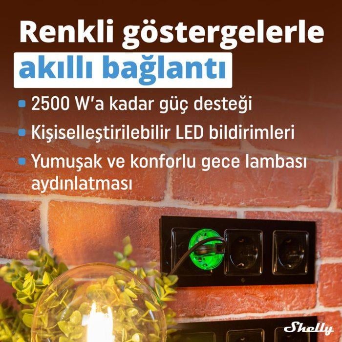 Shelly Plus Plug S Akıllı Priz