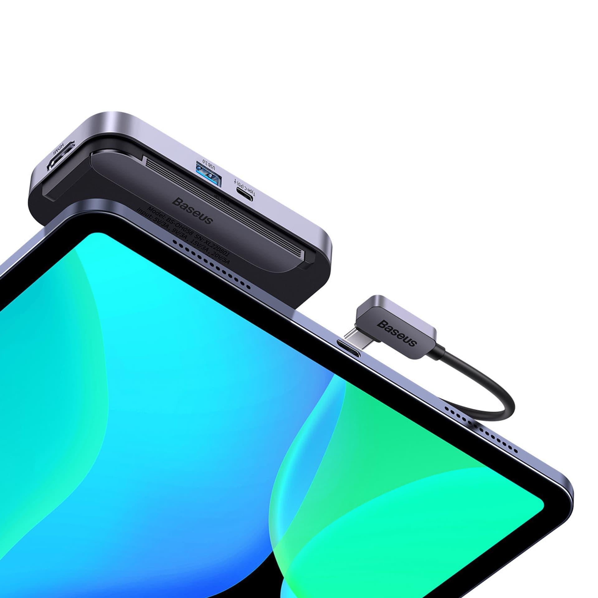 Baseus PadJoy Series 4in1 Hub USB-C to USB 3.0 + HDMI + USB-C PD + 3.5mm jack