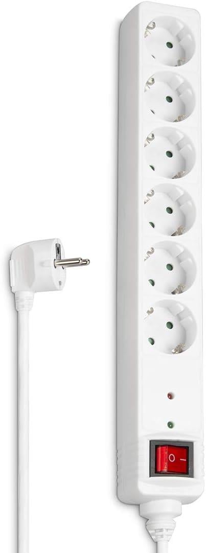 HAMA HM.223155 6'lı Akım Korumalı Priz 3m Beyaz