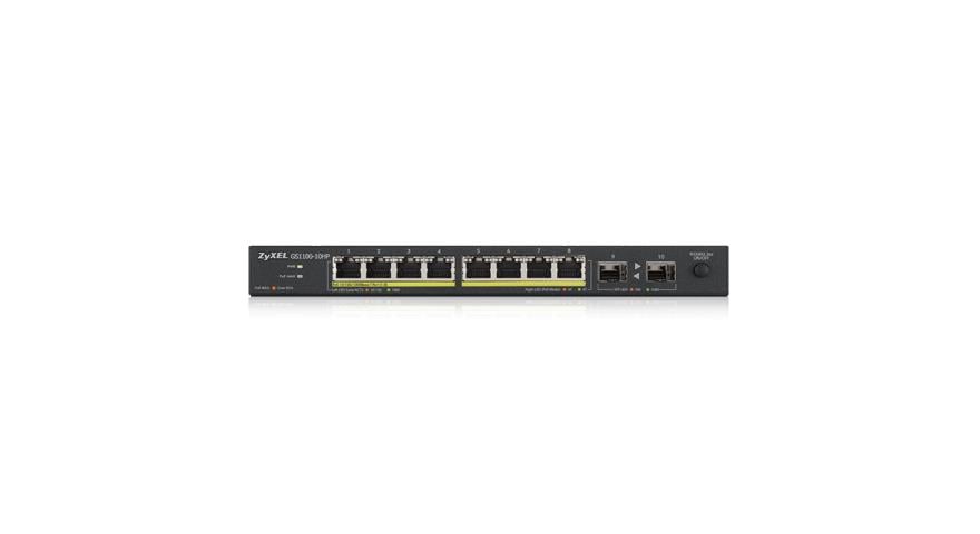 ZYXEL GS1100-10HP 8 PORT 10/100/1000 Mbps 2 SFP PORT YÖNETİLEMEZ POE SWITCH
